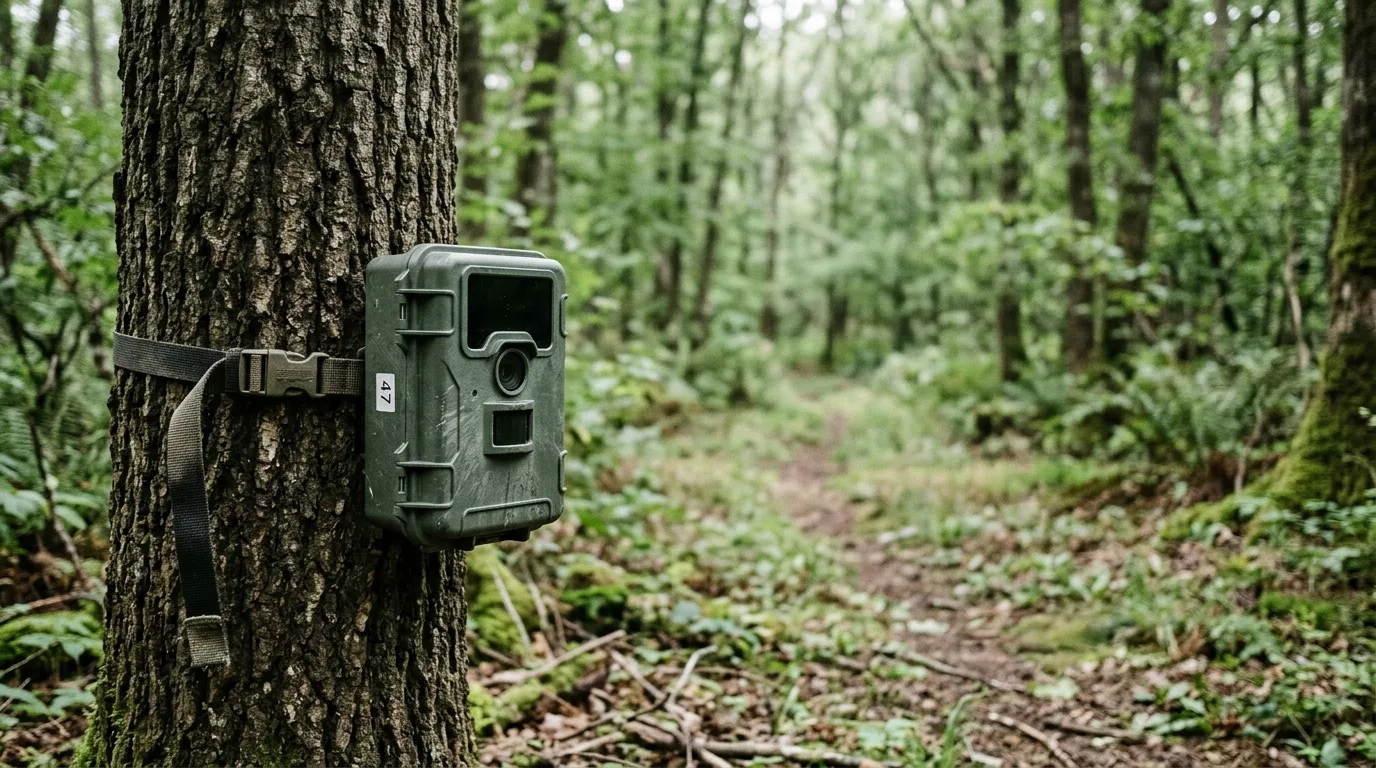 Wildtierdichte aus Fotofallen schätzen, ohne Tiere zu markieren