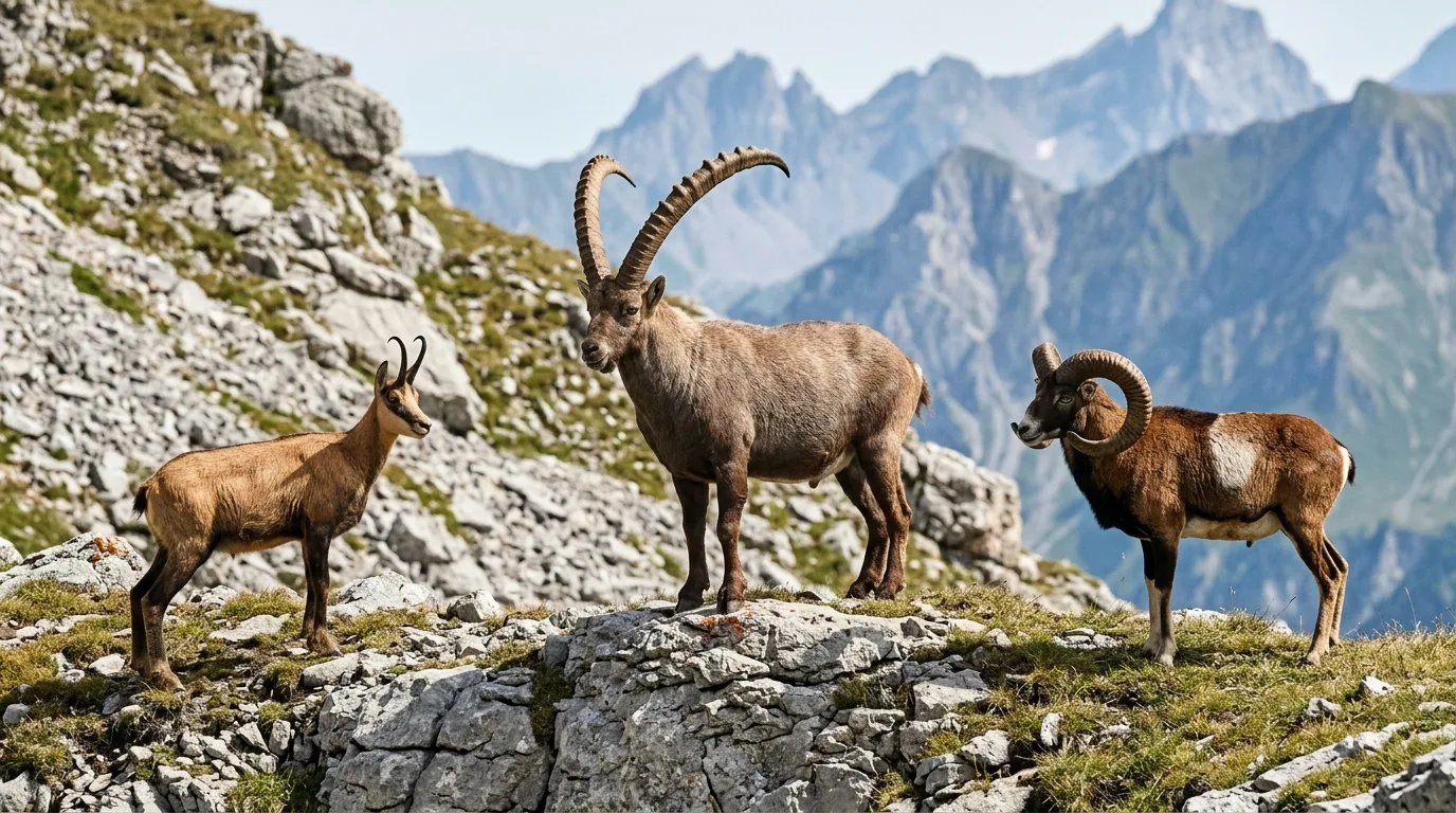 Camoscio, stambecco o muflone? Riconoscere gli ungulati di montagna sulla fototrappola