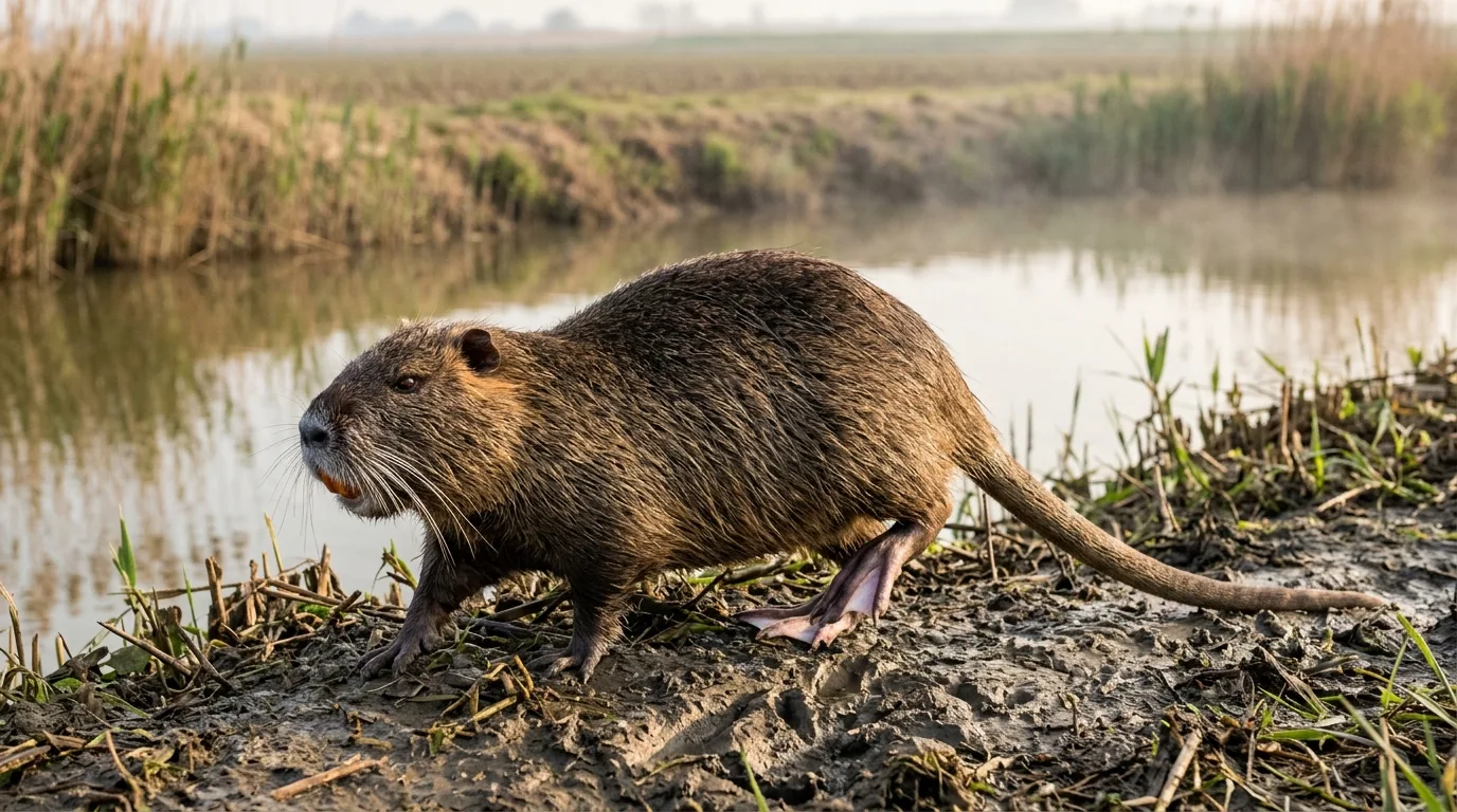Nutria: danni ad argini e colture, e come monitorarla con la fototrappola