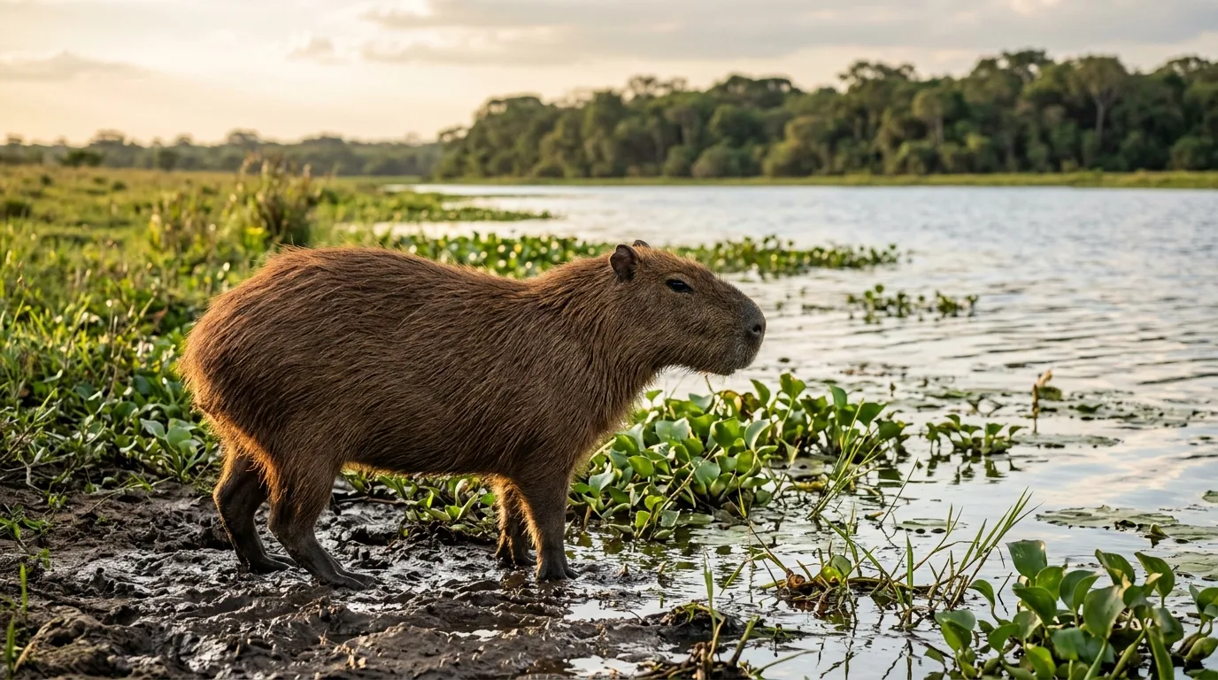 A capivara na câmera de fauna: como ler pegadas, fezes e padrões de atividade