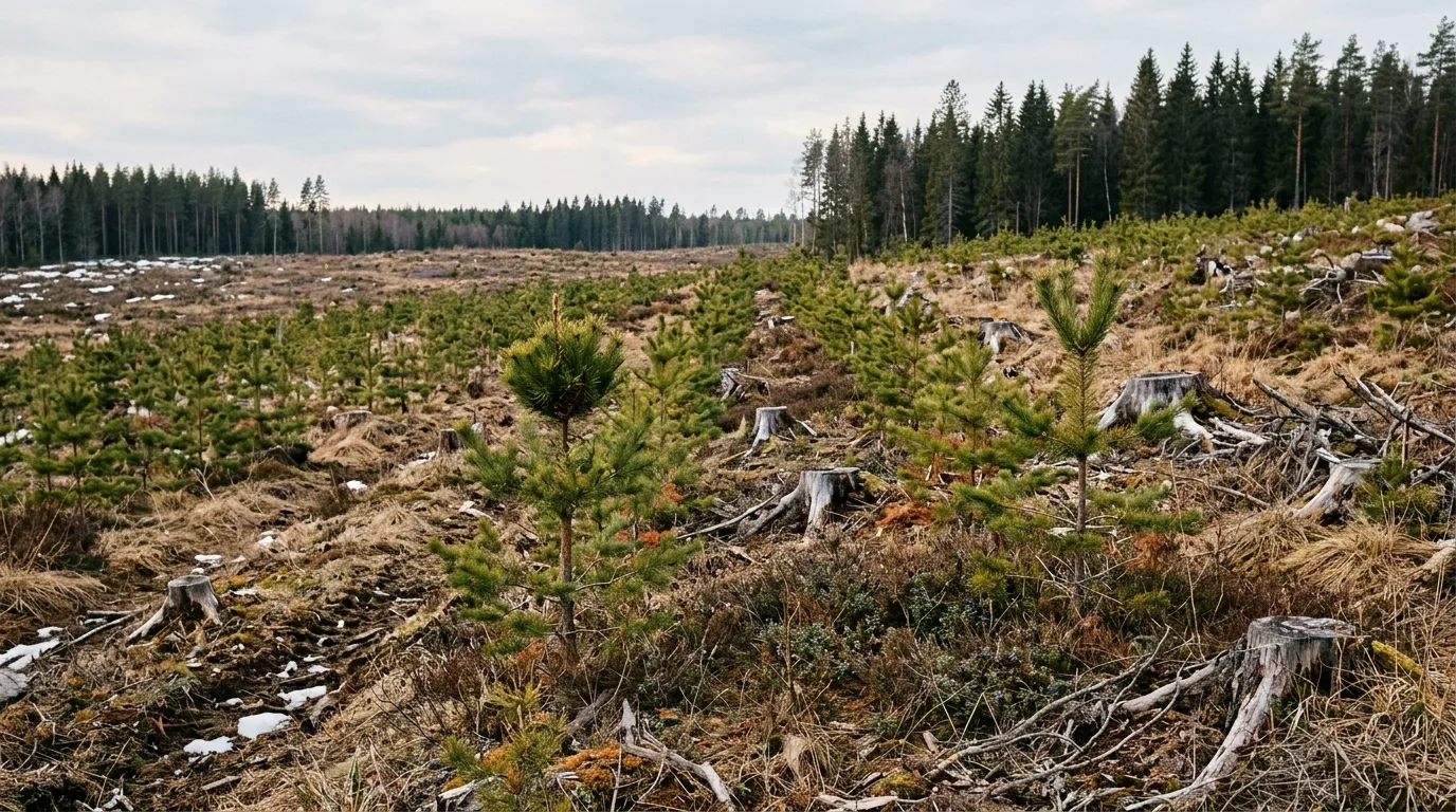 Betesskador av klövvilt: dokumentera älg- och rådjursbete i ungskog med viltkamera