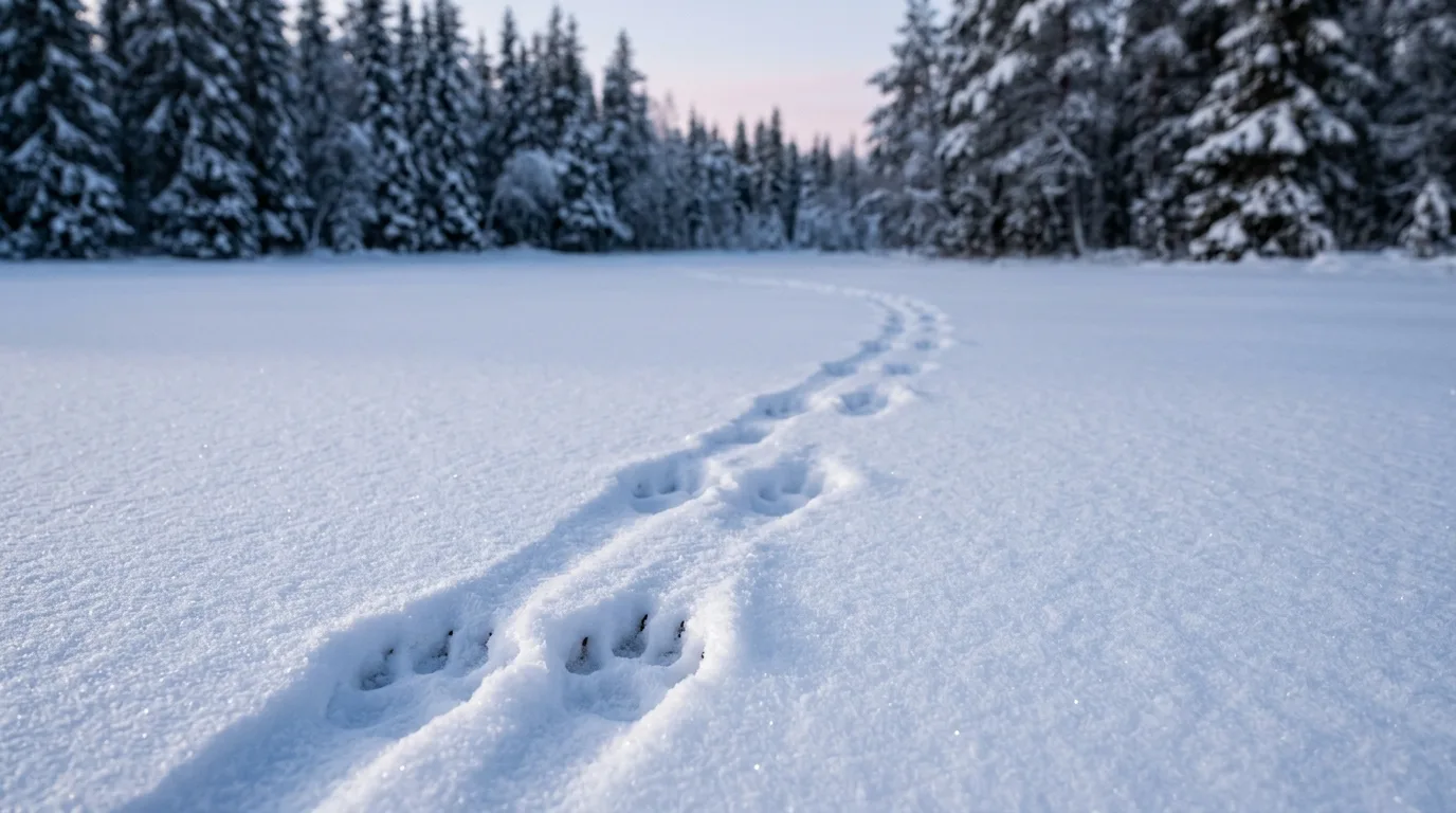 Spårstämplar i snö: så artbestämmer du klövvilt och rovdjur på vinterns viltkamera