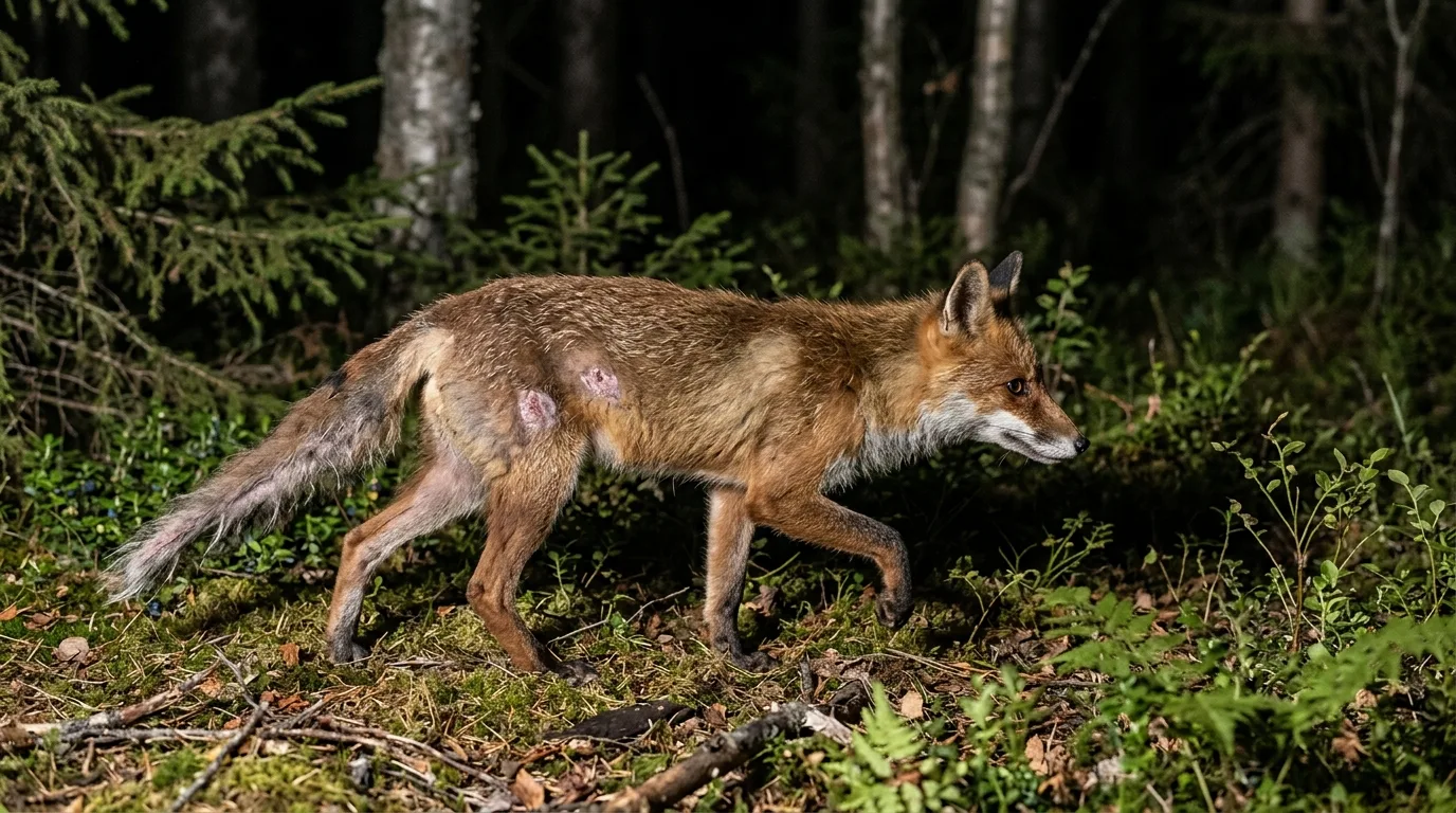 Viltsjukdomar på viltkamera: så känner du igen och rapporterar sjuka djur till SVA